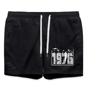 Millésime 1976 - Short de bain - noir - Devant - AI Model Male 185 light (185cm)