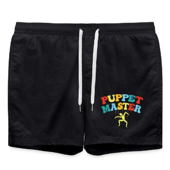 Puppet Master Swing Art - Swim Trunks - black - Front - AI Model Male 185 light (185cm)