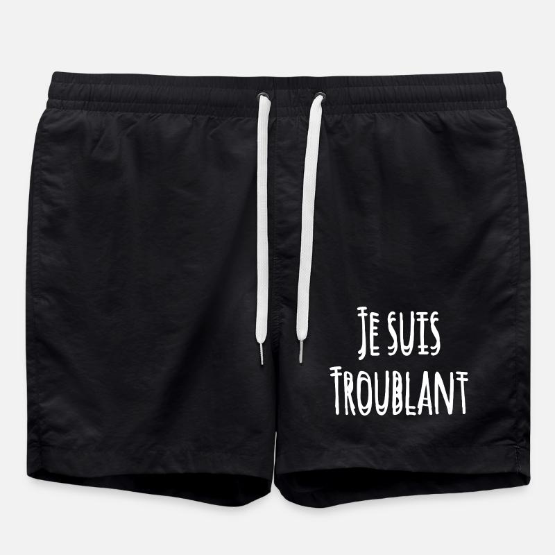 I'M DISTURBING! - Swim Trunks - black