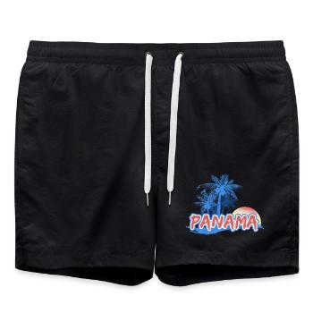 Geschenk für Panama - Badeshorts - Schwarz - Vorne - AI Model Male 185 light (185cm)