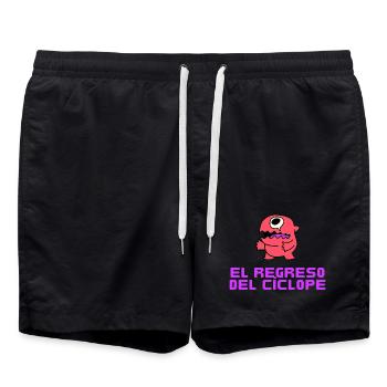 El regreso del Ciclope - Badeshorts - Schwarz - Vorne - AI Model Male 185 light (185cm)