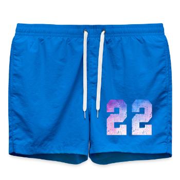 numéro 22 – Cadeau anniversaire 22 ans - Short de bain - cobalt blue - Devant