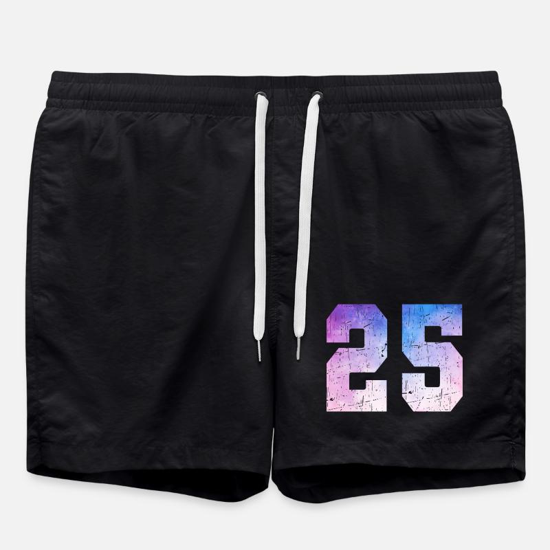 Ausgabe 25 – 25. Jubiläumsgeschenk - Badeshorts - Schwarz