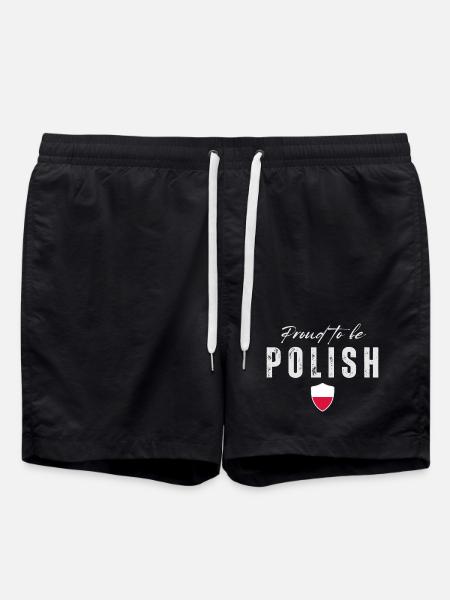Proud Polish, Made in Poland - Swim Trunks - black