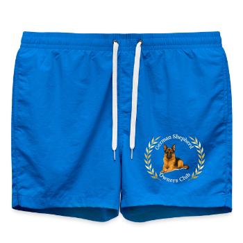 German Shepherd Owners Club Logo - Swim Trunks - cobalt blue - Front