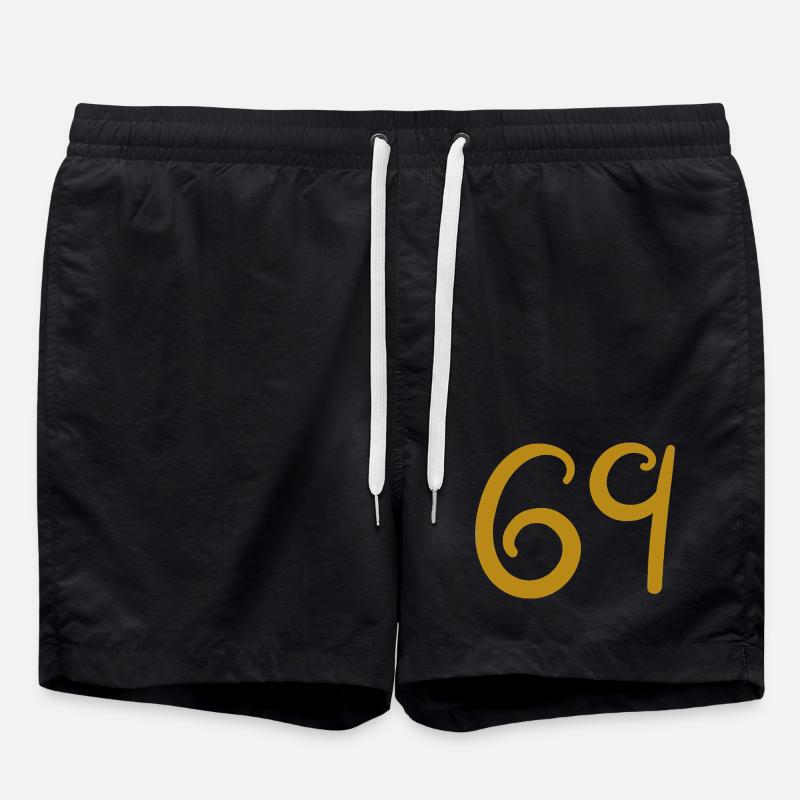 69 - Short de bain - noir