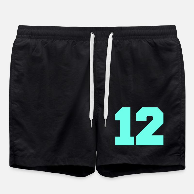 12 - Short de bain - noir