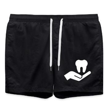 Dentist, Dentist, Dental Practice - Swim Trunks - black - Front - AI Model Male 185 light (185cm)