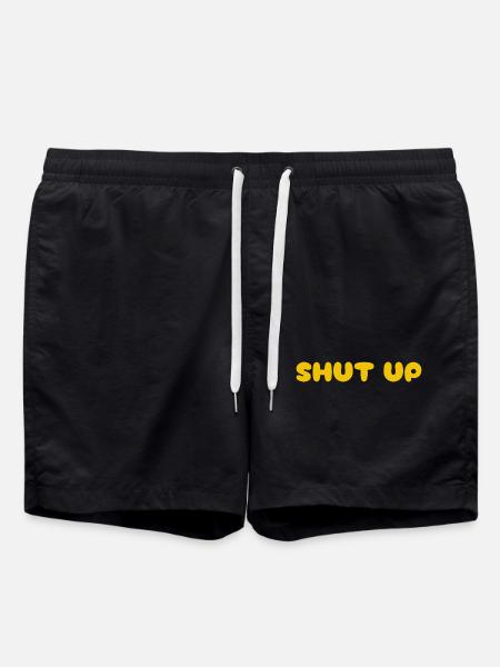 Shut Up - Swim Trunks - black