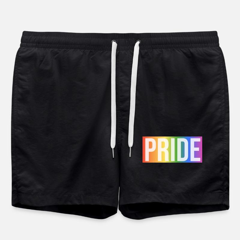 Pride Rainbow Gift - Badeshorts - Schwarz