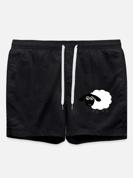 Idée cadeau mouton - Short de bain - noir