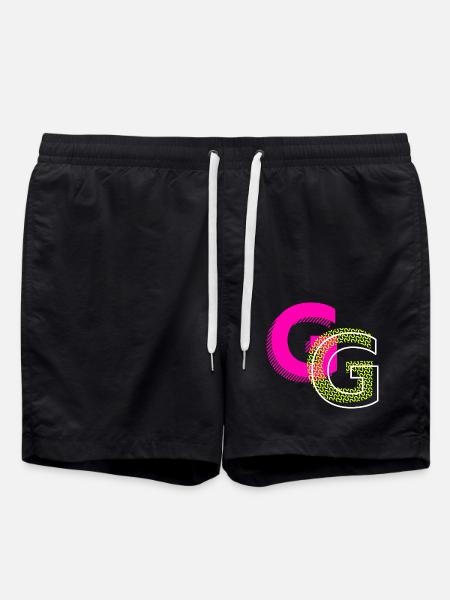 Initial letter G - Swim Trunks - black