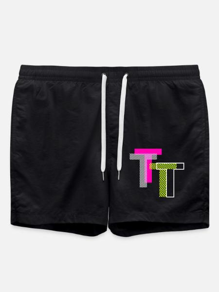 Letter T - Swim Trunks - black