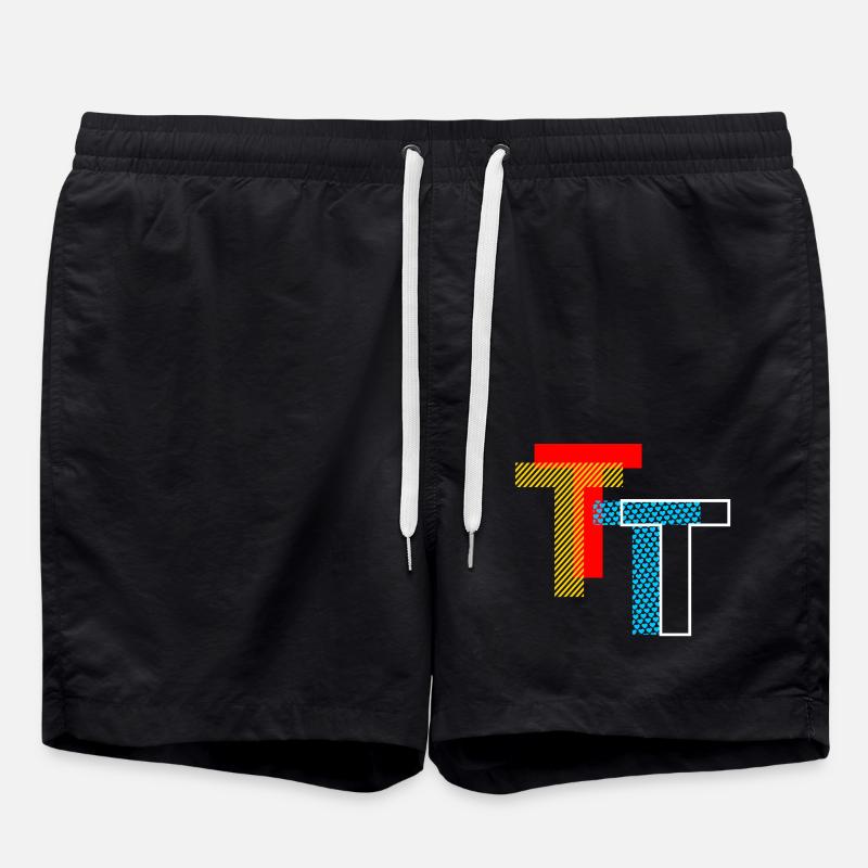 T Initial - Swim Trunks - black