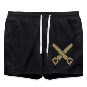Saw Pocket Carpenter Carpenter - Swim Trunks - black - Front - AI Model Male 185 light (185cm)