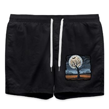 TheTree I - Badeshorts - Schwarz - Vorne - AI Model Male 185 light (185cm)