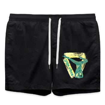 Yoga 28 e 71 - Short de bain - noir - Devant - AI Model Male 185 light (185cm)