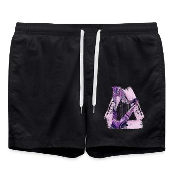 Harp E 75 - Swim Trunks - black - Front - AI Model Male 185 light (185cm)