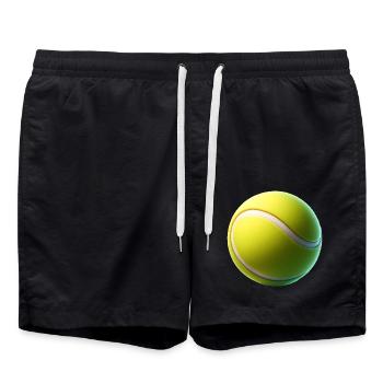Balle de tennis de tennis - Short de bain - noir - Devant - AI Model Male 185 light (185cm)