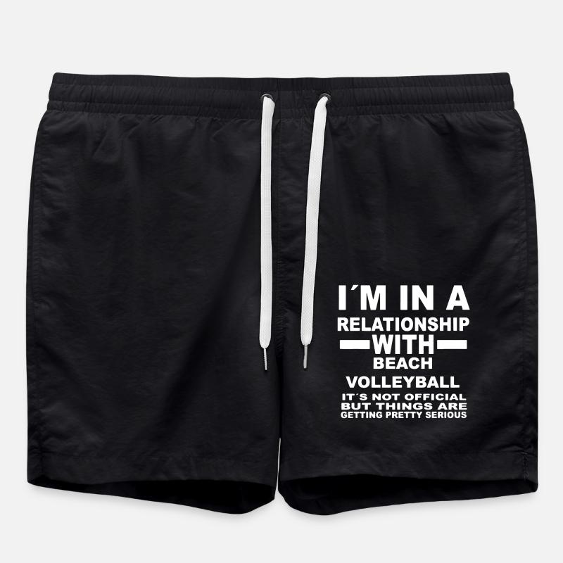 Relationship With Beach Volleyball - Swim Trunks - black