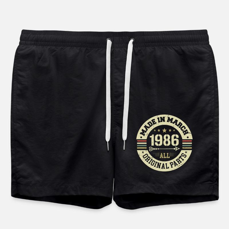 Legendary since March 1986 - Swim Trunks - black