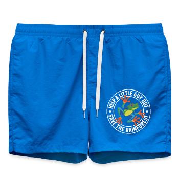 Sauvez la grenouille de la forêt tropicale - Short de bain - cobalt blue - Devant