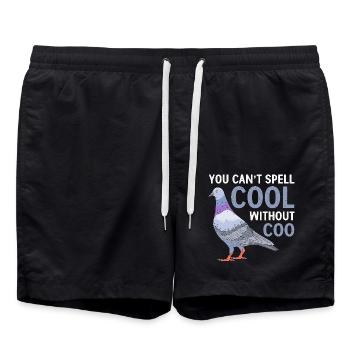 Pigeon Race Pigeon Pigeons - Short de bain - noir - Devant - AI Model Male 185 light (185cm)