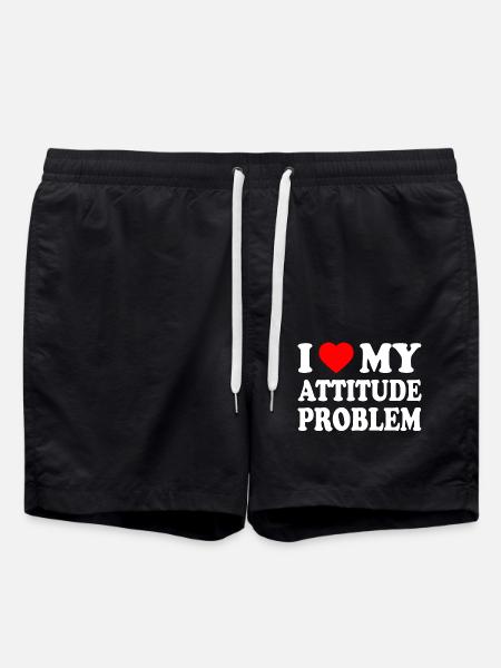 i love my attitude problem - Short de bain - noir