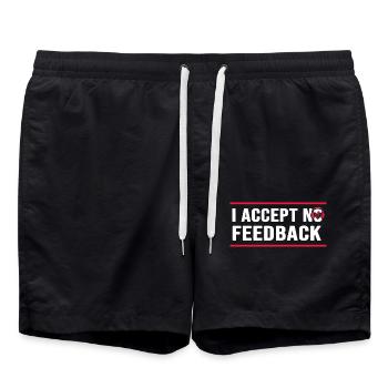 dj music bassbox minimal techno deejay - Badeshorts - Schwarz - Vorne - AI Model Male 185 light (185cm)