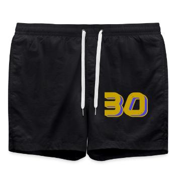 30. 30 ANS. 30e ANNIVERSAIRE. ANNIVERSAIRE 30 ANS. - Short de bain - noir - Devant - AI Model Male 185 light (185cm)
