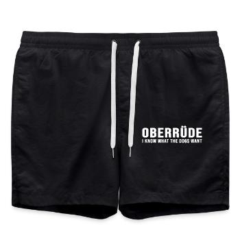Chien Chien Prairie Chien Dresseur chien-mèmes Mâle Pack - Short de bain - noir - Devant - AI Model Male 185 light (185cm)