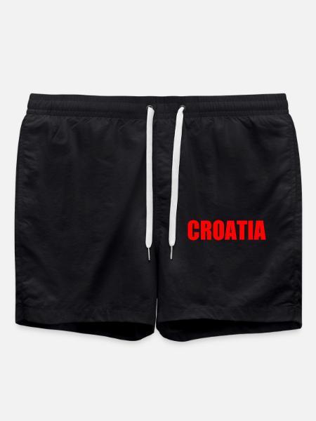 Kroatien - Badeshorts - Schwarz