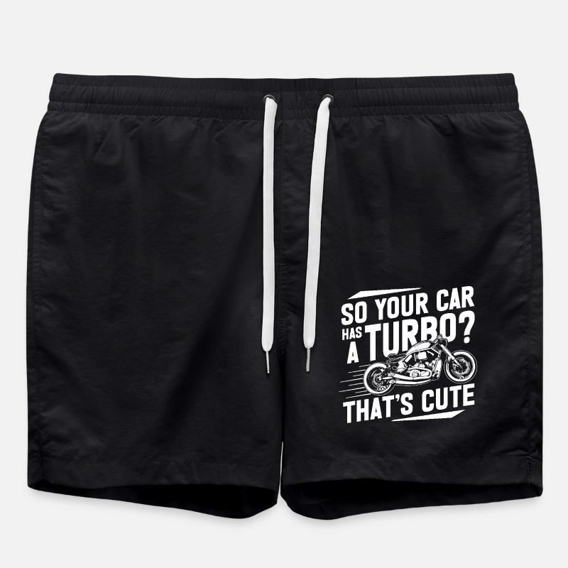 Moto de course - Short de bain - noir