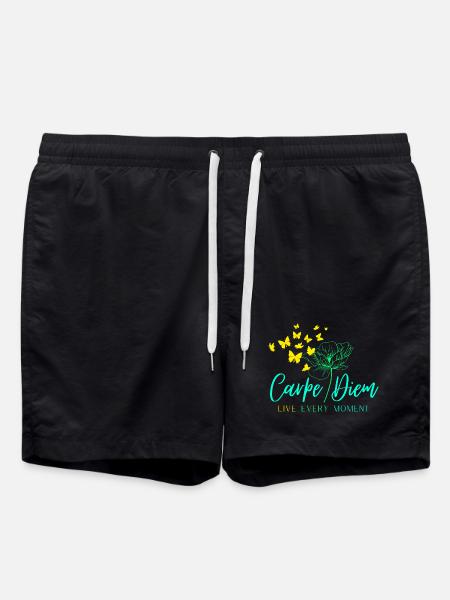 Carpe Diem VIVEZ CHAQUE INSTANT - Short de bain - noir