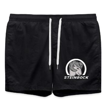 Himmel Astrologie Horoskop Steinbock Sternzeichen - Badeshorts - Schwarz - Vorne - AI Model Male 185 light (185cm)