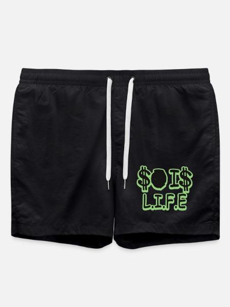 That's life - Swim Trunks - black