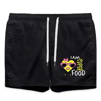 Cœur de fromage - Short de bain - noir - Devant - AI Model Male 185 light (185cm)