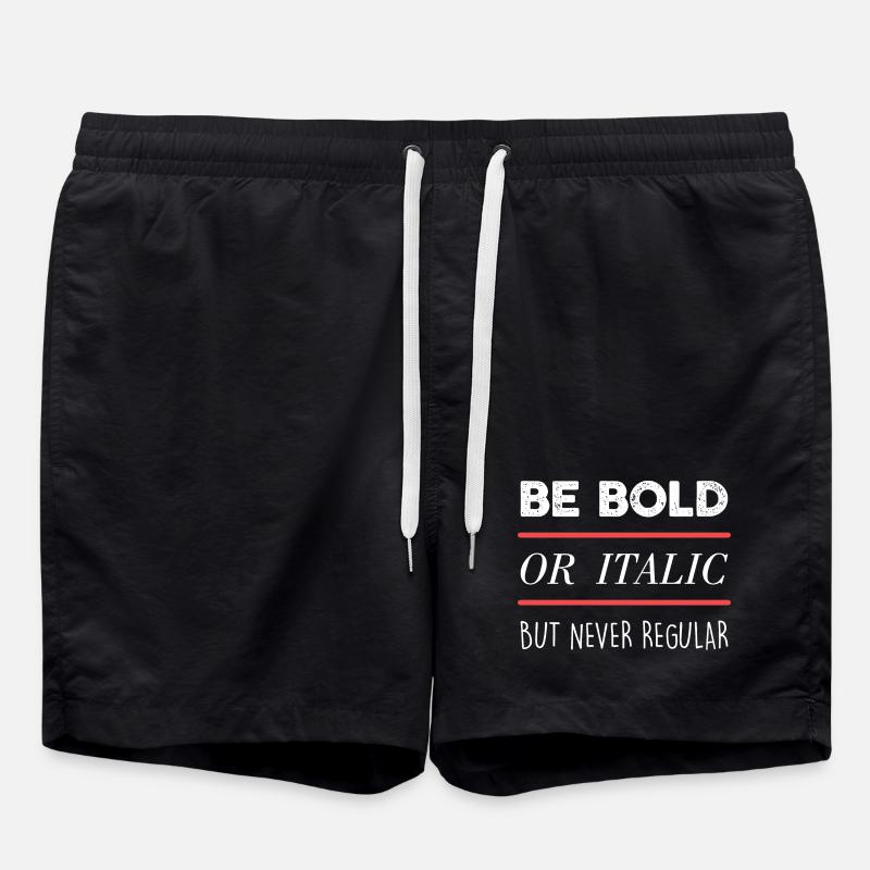 Be Bold (dark) - Swim Trunks - black