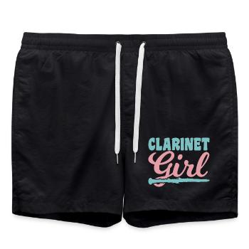 Clarinet player - Swim Trunks - black - Front - AI Model Male 185 light (185cm)