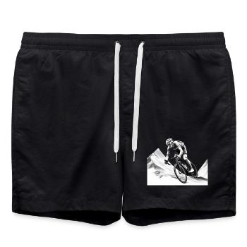Vélo de route, randonnée en montagne, vélo et descente - Short de bain - noir - Devant - AI Model Male 185 light (185cm)