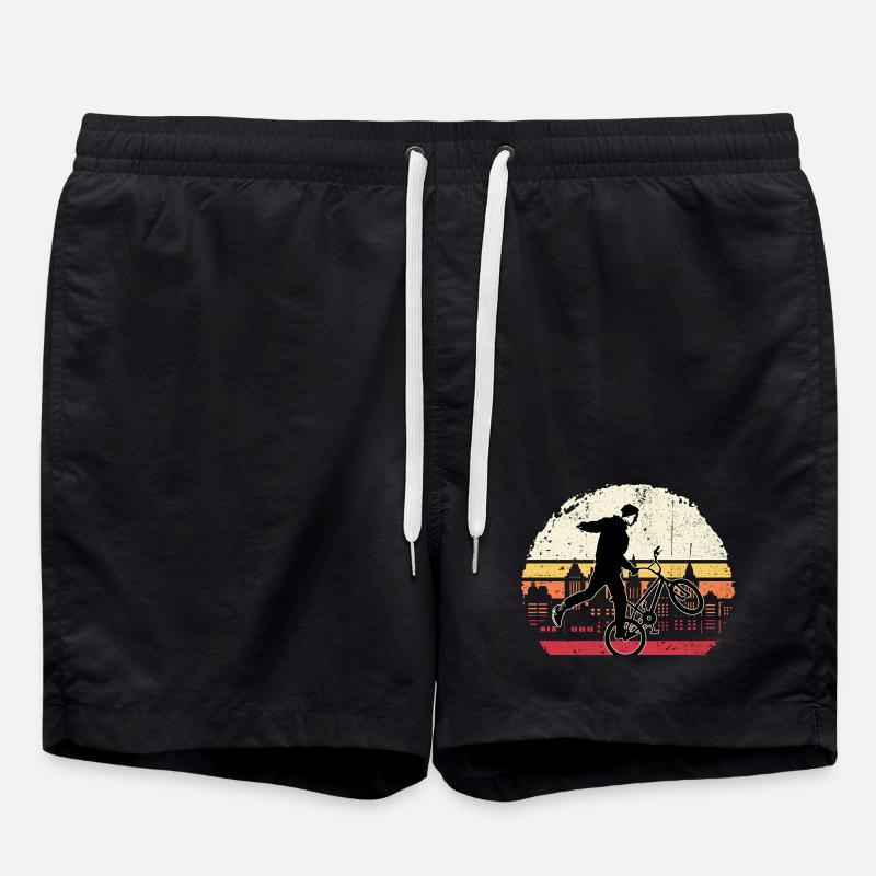 Sunset BMX Wheelie Silhouette - Short de bain - noir