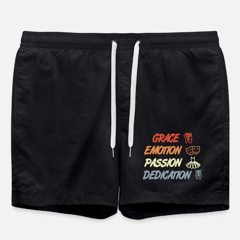 Grace Emotion Passion Dedication - Badeshorts - Schwarz