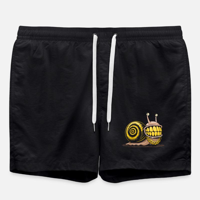 Snail bling bling hiphop - Swim Trunks - black