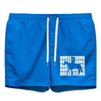 Horse Riding - Swim Trunks - cobalt blue - Front