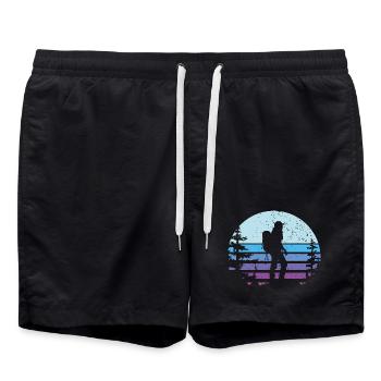 Wandern für Frauen - Badeshorts - Schwarz - Vorne - AI Model Male 185 light (185cm)