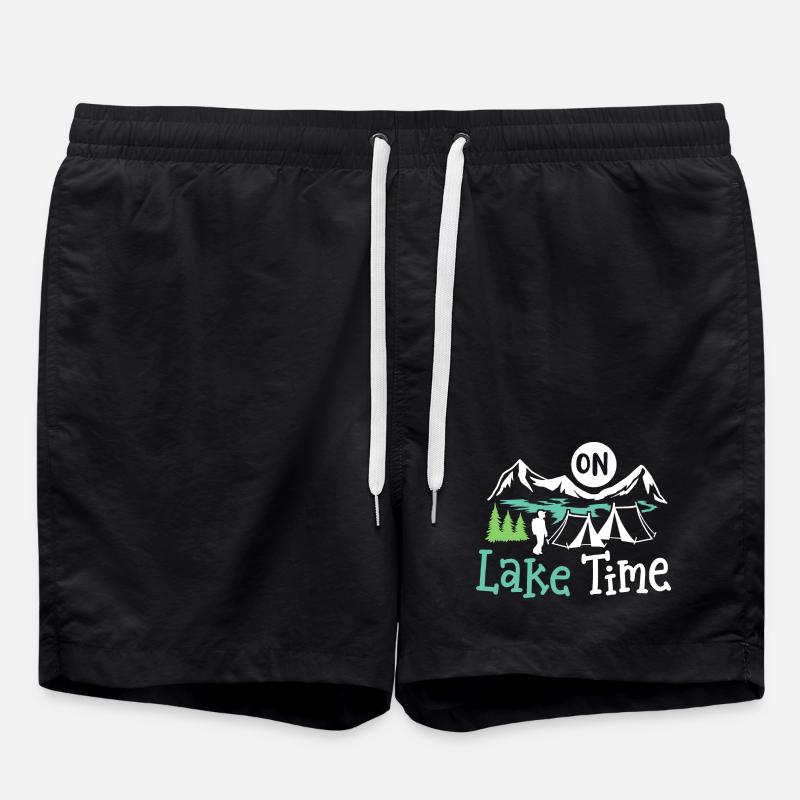 See Camping Zelten - Badeshorts - Schwarz
