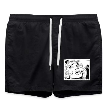 34 Fille - Short de bain - noir - Devant - AI Model Male 185 light (185cm)