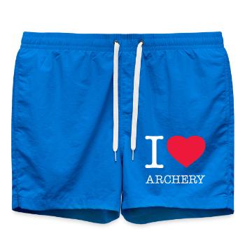 I LOVE ARCHERY - Swim Trunks - cobalt blue - Front