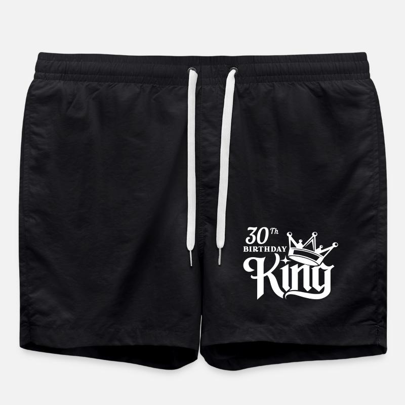 30th Birthday King - Swim Trunks - black
