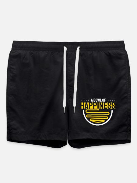 A Bowl of Happiness Ramen - Swim Trunks - black